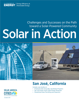 San Jose, California: Solar in Action (Brochure), Solar America Cities