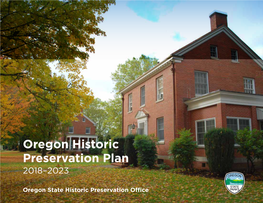 Oregon Historic Preservation Plan 2018–2023