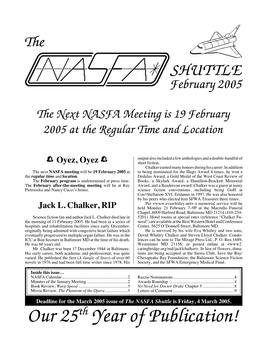 NASFA 'Shuttle' Feb 2005