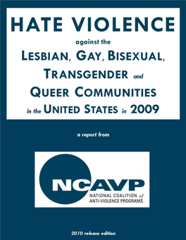 Hate Violence Against the Lesbian, Gay, Bisexual, Transgender and Queer