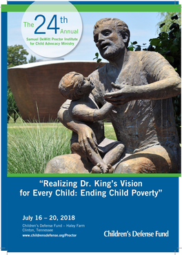 “Realizing Dr. King's Vision for Every Child: Ending Child Poverty”