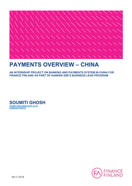 Payments Overview – China