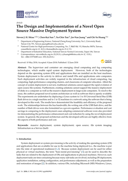 The Design and Implementation of a Novel Open Source Massive Deployment System