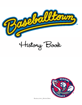 Baseballtown 1 History Book