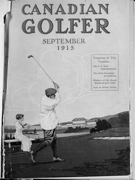 Canadian Golfer, September, 1915