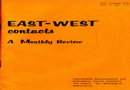 EAST-WEST Contact*