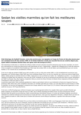 Sedan Les Vieilles Marmites Qu'on Fait Les Meilleures Soupes