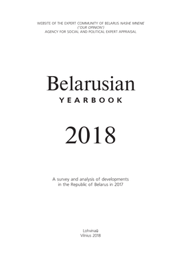 Belarusian Y E a R B O O K 2018