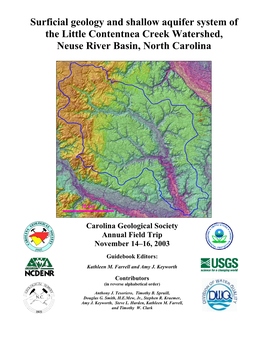 Surficial Geology and Shallow Aquifer System of the Little Contentnea Creek Watershed, Neuse River Basin, North Carolina