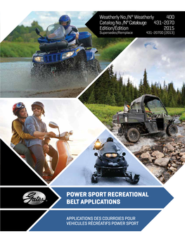 Gates Powersports Recreational Belt Applications