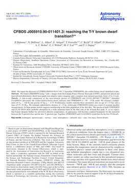 Reaching the TY Brown Dwarf Transition?