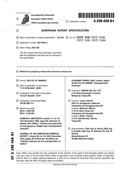 Method for Preparing Norbornene Structure Compound