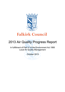 Air Quality Progress Report 2013