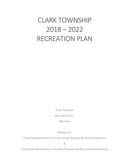 2022 Recreation Plan