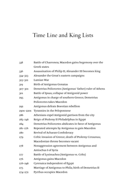 Time Line and King Lists