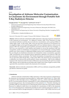 Investigation of Airborne Molecular Contamination in Cleanroom Air Environment Through Portable Soft X-Ray Radiolysis Detector