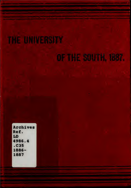 College of Arts and Sciences Catalog and Announcements, 1886-1887