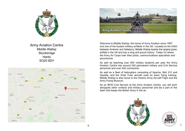Army Aviation Centre and One of the Busiest Military Airfields in the UK