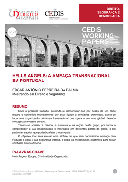Hells Angels: a Ameaça Transnacional Em Portugal