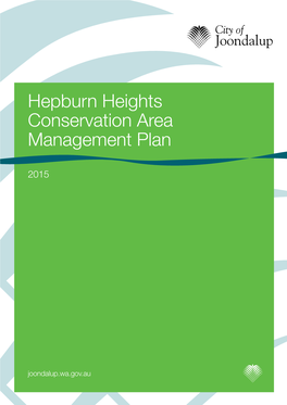 Hepburn Heights Conservation Area Management Plan