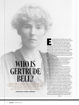 Who Is Gertrude Bell?