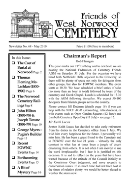 Chairman's Report