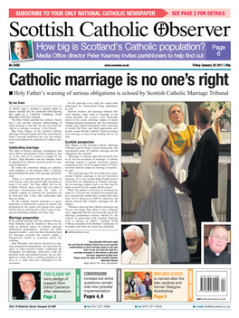 Catholic Marriage Is No One's Right