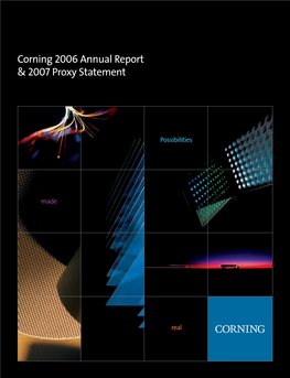 Corning 2006 Annual Report & 2007 Proxy Statement