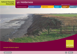 40. Holderness Area Profile: Supporting Documents