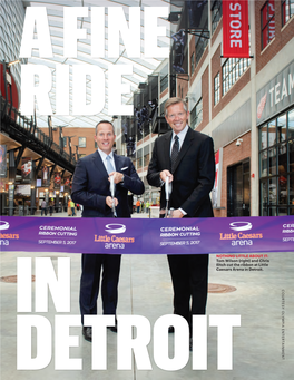 NOTHING LITTLE ABOUT IT: Tom Wilson (Right) and Chris Ilitch Cut the Ribbon at Little Caesars Arena in Detroit