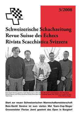 Schweizerische Schachzeitung 2008