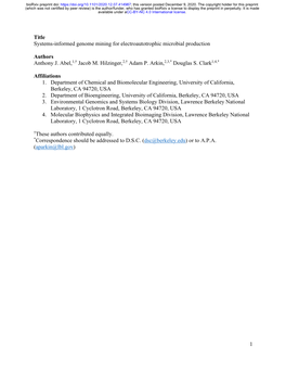 Systems-Informed Genome Mining for Electroautotrophic Microbial Production