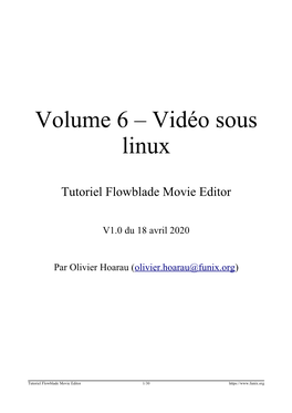 Vidéo Sous Linux