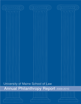 Annual Philanthropy Report 2009-2010