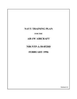 Ah-1W Aircraft N88-Ntp-A-50-8520D February 1996