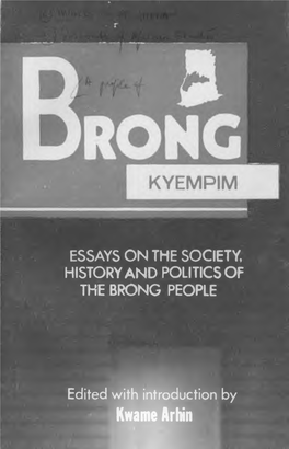 Kwame Arhin a Profile of Brong Kyempim.Pdf