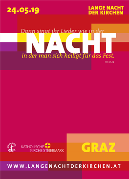 GRAZ Welcome to the Willkommen Bei Der LANGEN NACHT DER KIRCHEN 2019!