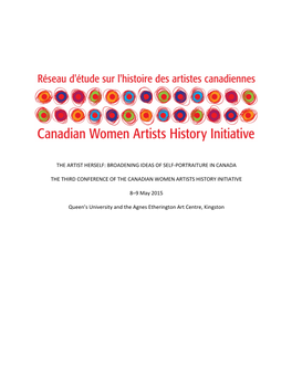 The Artist Herself: Broadening Ideas of Self-‐Portraiture in Canada
