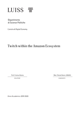 Twitch Within the Amazon Ecosystem