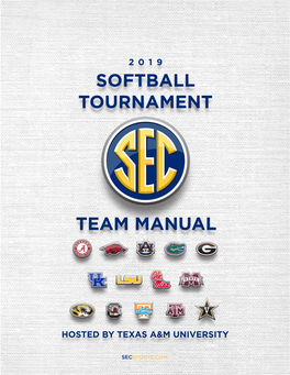 Softball Tournament Team Manual