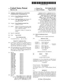 (12) United States Patent (10) Patent No.: US 9,446,126 B2 Harris Et Al