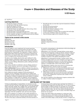 Chapter 4: Disorders and Diseases of the Scalp 5 CE Hours