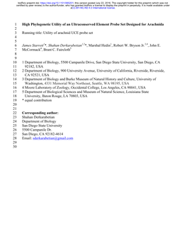 High Phylogenetic Utility of an Ultraconserved Element