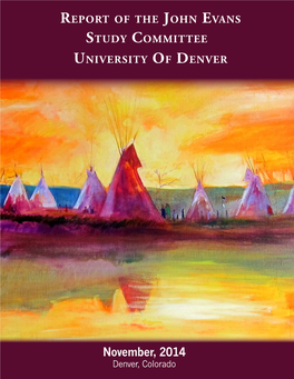 Report of the John Evans Study Committee University of Denver