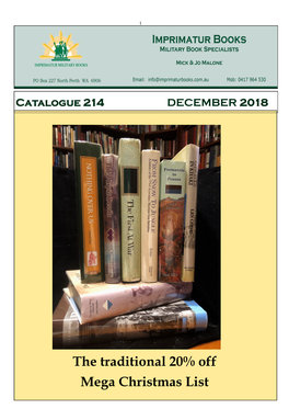 Catalogue 214 DECEMBER 2018