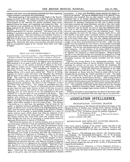 VIENNA. George of Hanover, Contrary to the Expectations of the Court Physicians, [FROM OUR OWN CORRESPONDENT.] He Regarded the Operation As Useless and Hopeless