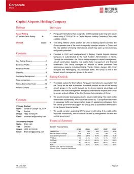 Corporate Capital Airports Holding Company