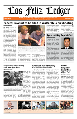 Federal Lawsuit to Be Filed in Walter Deleon Shooting by Allison B