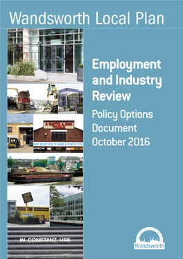 Local Plan: Employment and Industry Review – Policy Options Consultation (Oct 2016)