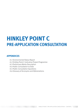 Hinkley Point C Pre-Application Consultation